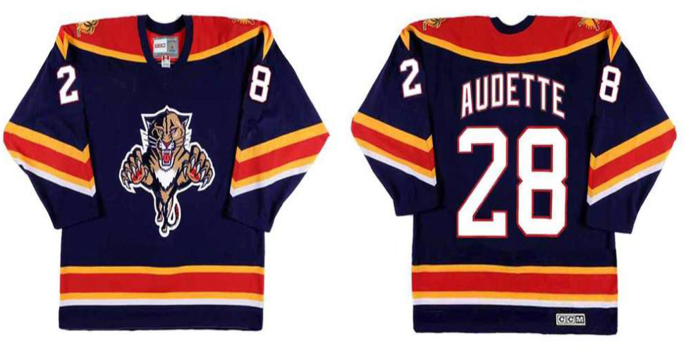 2019 Men Florida Panthers #28 Audette blue CCM NHL jerseys->florida panthers->NHL Jersey